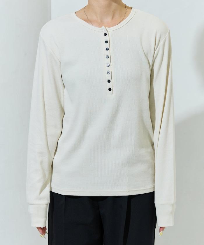 Ginger ヘンリーネック ロング スリーブ トップス【限定展開】