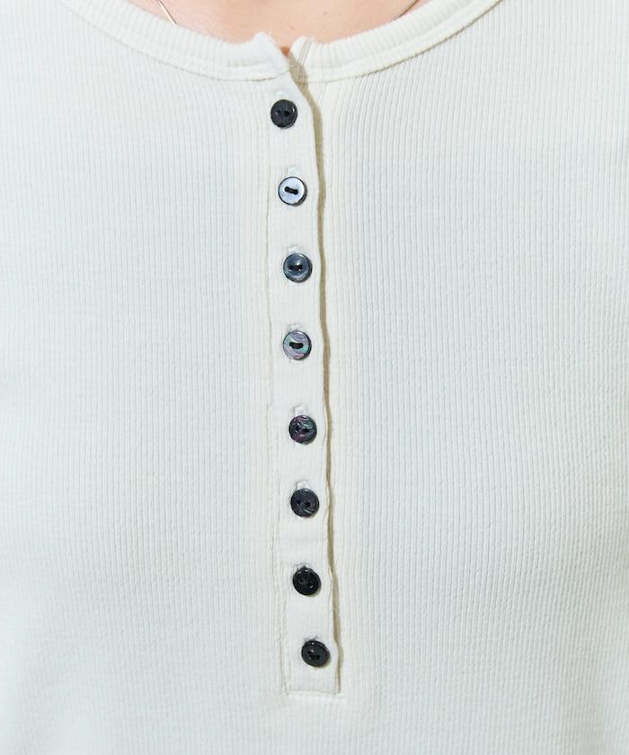 Ginger ヘンリーネック ロング スリーブ トップス【限定展開】