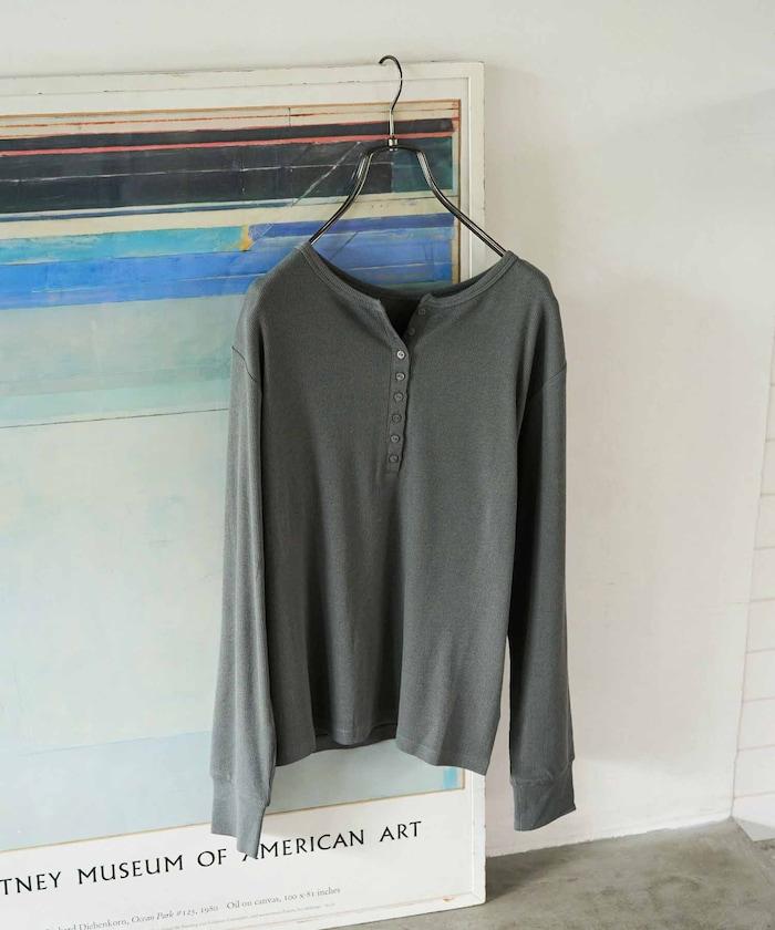 Ginger ヘンリーネック ロング スリーブ トップス【限定展開】