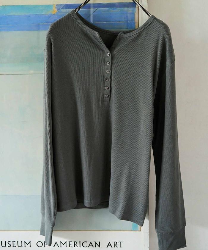 Ginger ヘンリーネック ロング スリーブ トップス【限定展開】