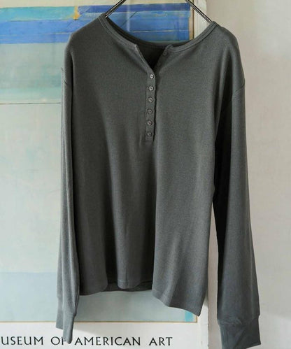 Ginger ヘンリーネック ロング スリーブ トップス【限定展開】