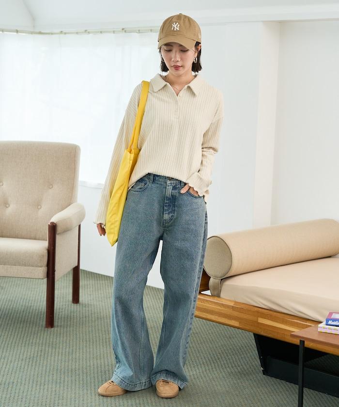 迷你麻花絨面翻領套頭衫