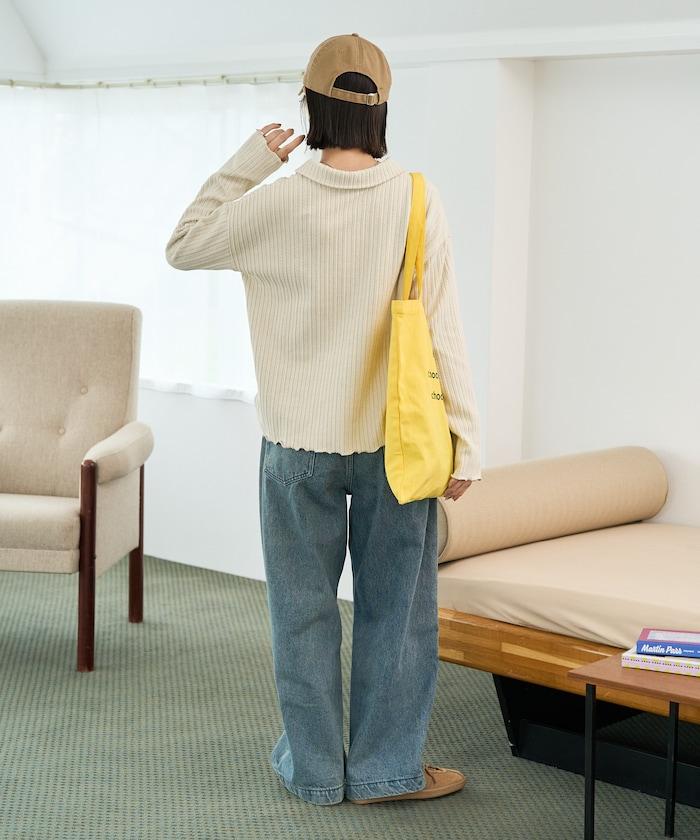 迷你麻花絨面翻領套頭衫