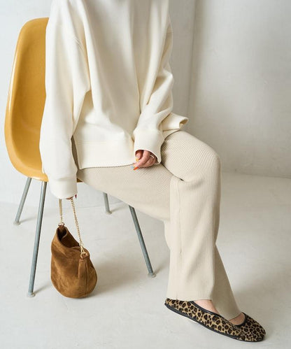 羅紋喇叭針織褲