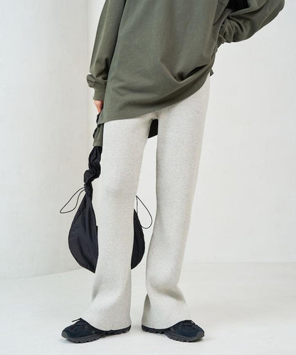 羅紋喇叭針織褲