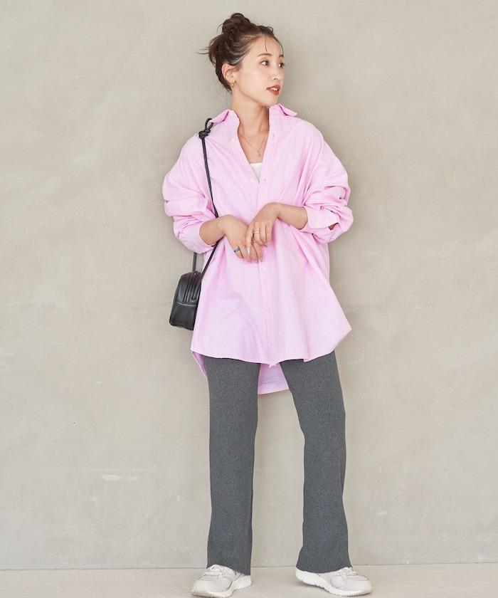 羅紋喇叭針織褲