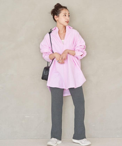 羅紋喇叭針織褲