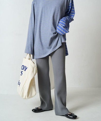 羅紋喇叭針織褲