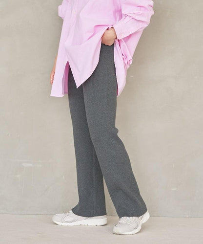 羅紋喇叭針織褲