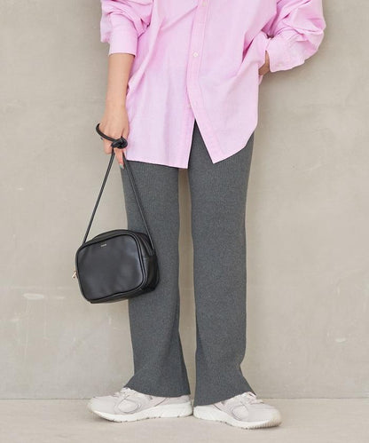 羅紋喇叭針織褲