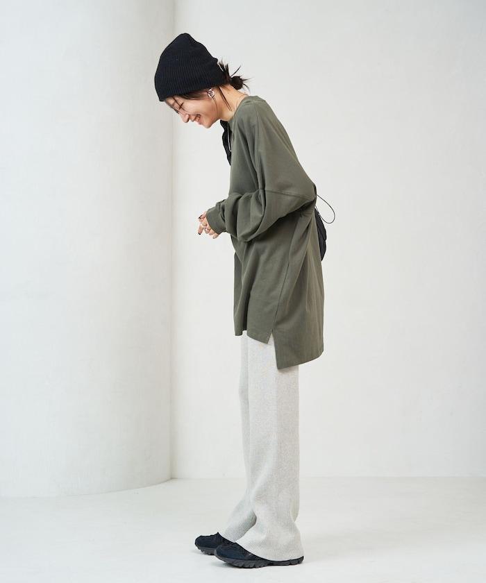 羅紋喇叭針織褲