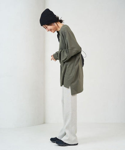 羅紋喇叭針織褲