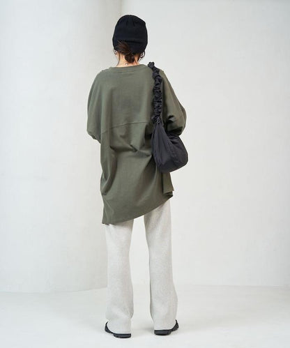 羅紋喇叭針織褲