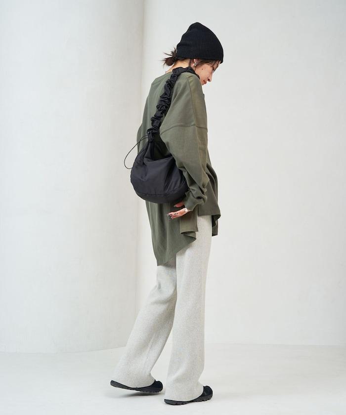 羅紋喇叭針織褲