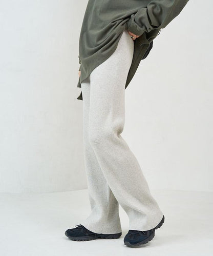 羅紋喇叭針織褲