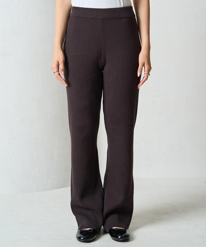 羅紋喇叭針織褲