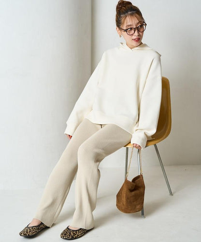 羅紋喇叭針織褲