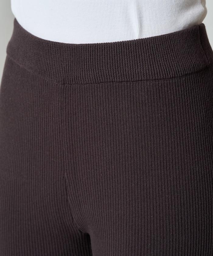 羅紋喇叭針織褲