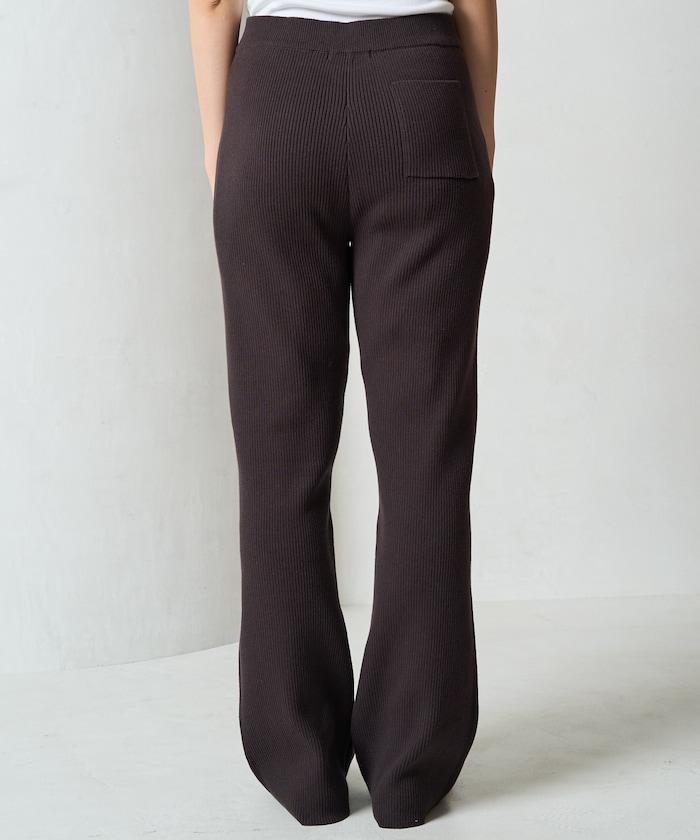 羅紋喇叭針織褲