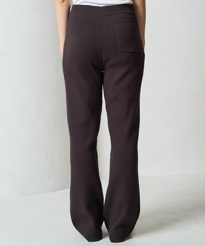 羅紋喇叭針織褲