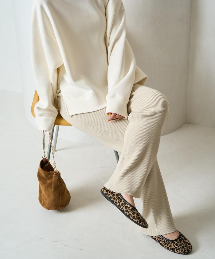 羅紋喇叭針織褲