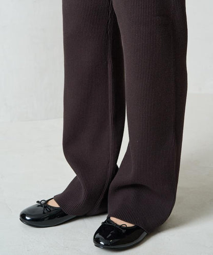 羅紋喇叭針織褲