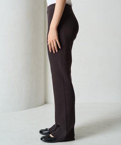 羅紋喇叭針織褲