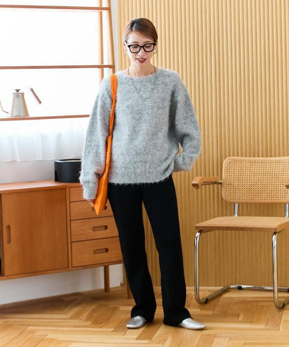 羅紋喇叭針織褲