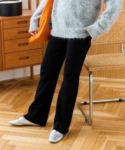 羅紋喇叭針織褲