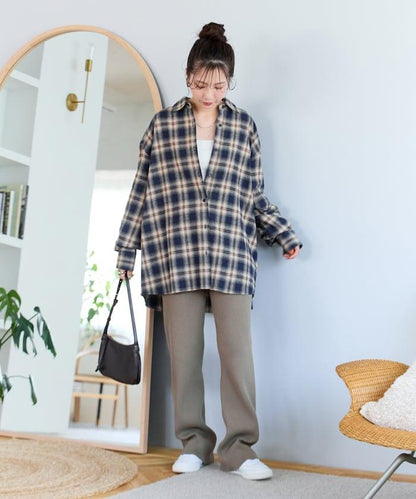 羅紋喇叭針織褲