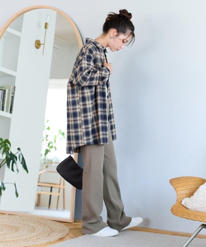 羅紋喇叭針織褲