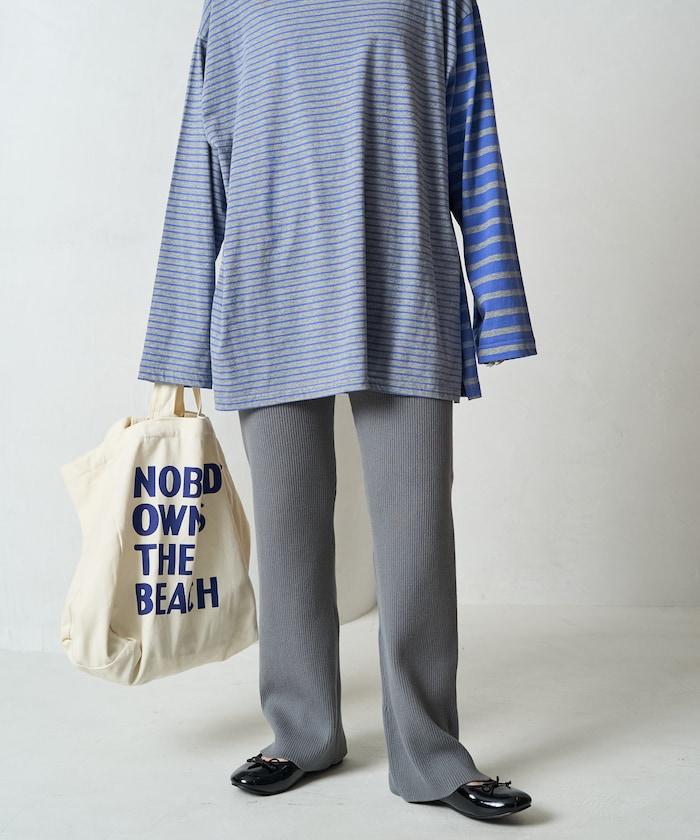 羅紋喇叭針織褲