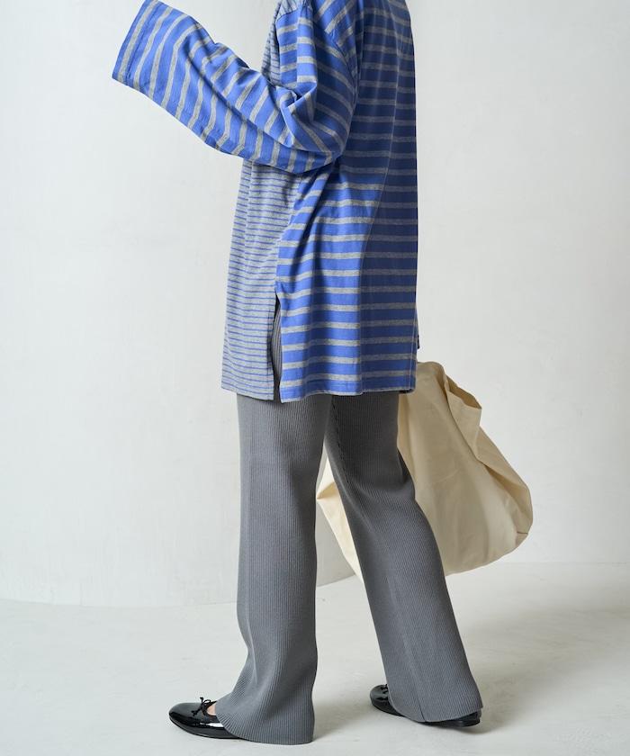 羅紋喇叭針織褲