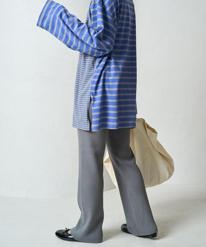 羅紋喇叭針織褲