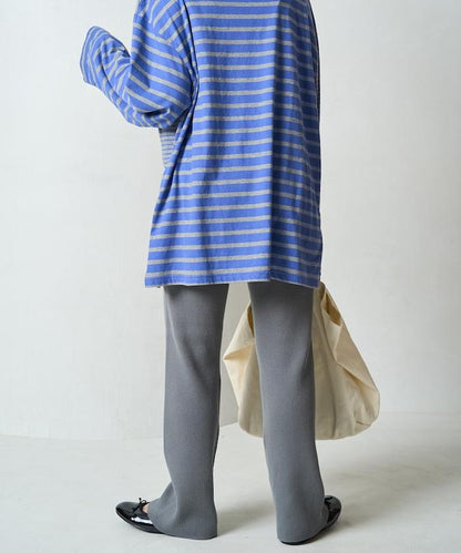 羅紋喇叭針織褲