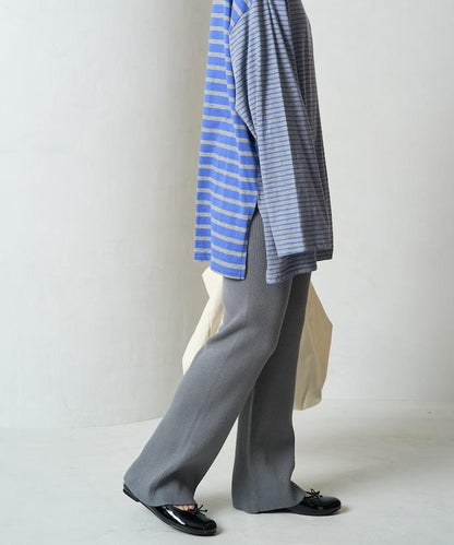 羅紋喇叭針織褲