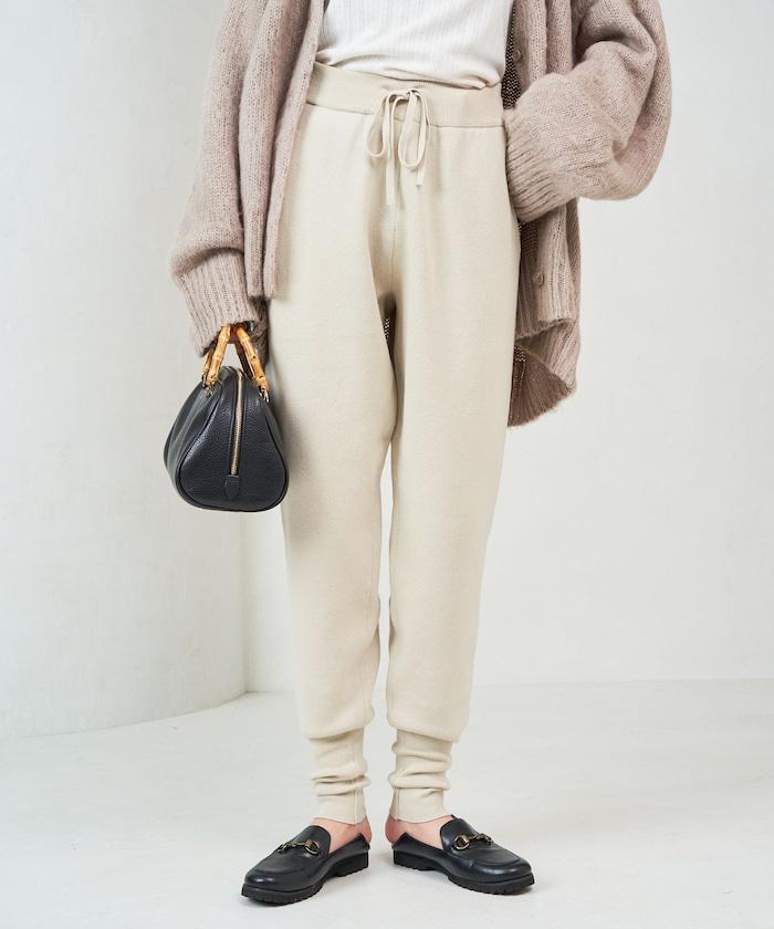 針織休閒束腳褲