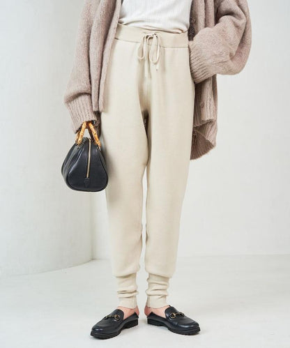 針織休閒束腳褲