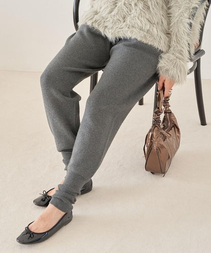 針織休閒束腳褲