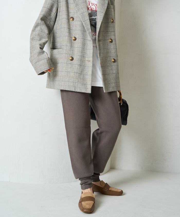 針織休閒束腳褲