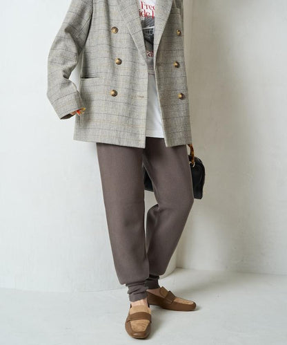 針織休閒束腳褲