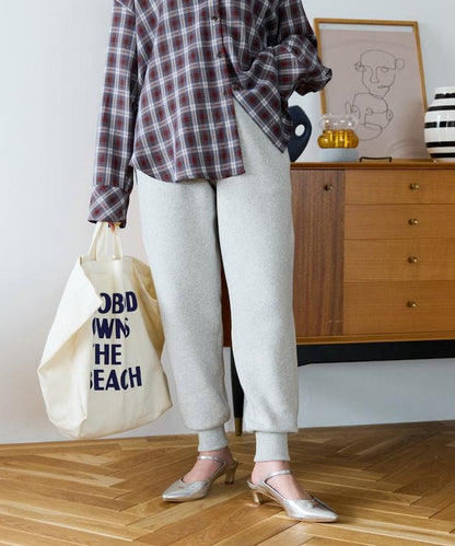 針織休閒束腳褲