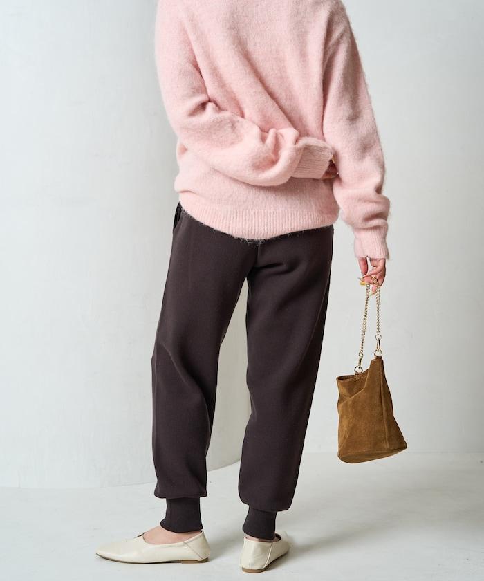 針織休閒束腳褲