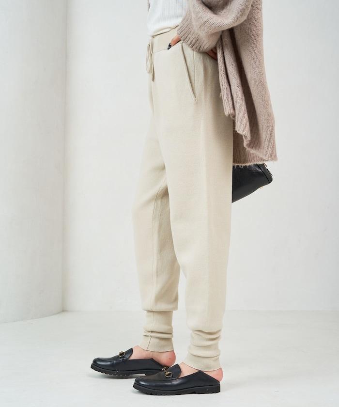 針織休閒束腳褲