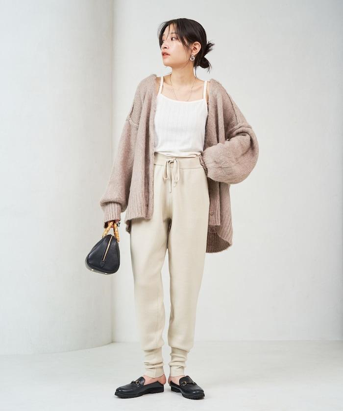 針織休閒束腳褲