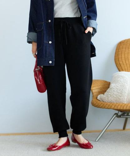 針織休閒束腳褲