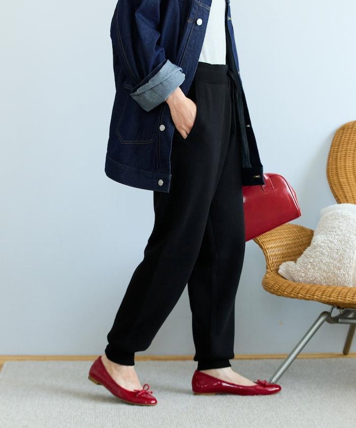 針織休閒束腳褲