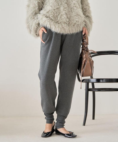 針織休閒束腳褲