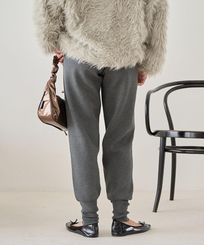 針織休閒束腳褲