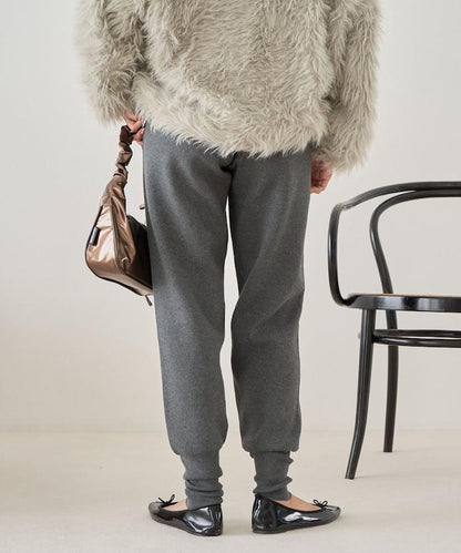 針織休閒束腳褲